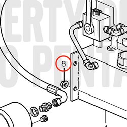 Dado flangiato originale Volvo Penta VOP990942 | MD2010