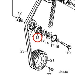 Cojinete de Bolas Original Volvo Penta VOP1544092 | MD2010