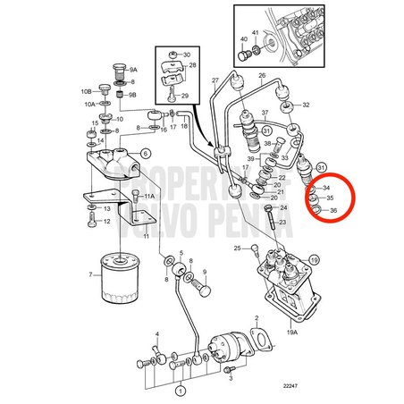 Elemento Original Volvo Penta VOP3580076 | MD2010