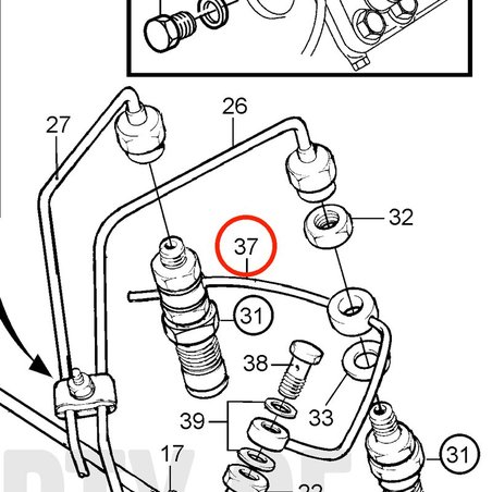 Tube d'origine Volvo Penta VOP3580079 | MD2010