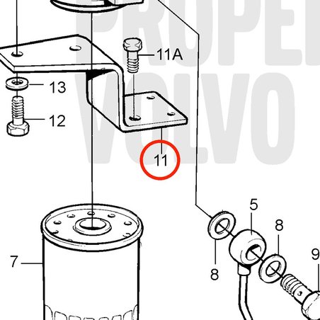 Original Volvo Penta Bar VOP3580102 | MD2010