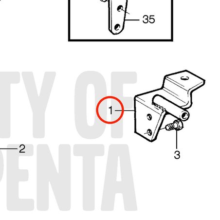 Original Volvo Penta Motorhalterung VOP3580113 | MD2010