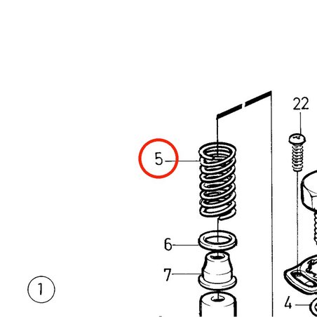 Resorte Original Volvo Penta VOP3580125 | MD2030