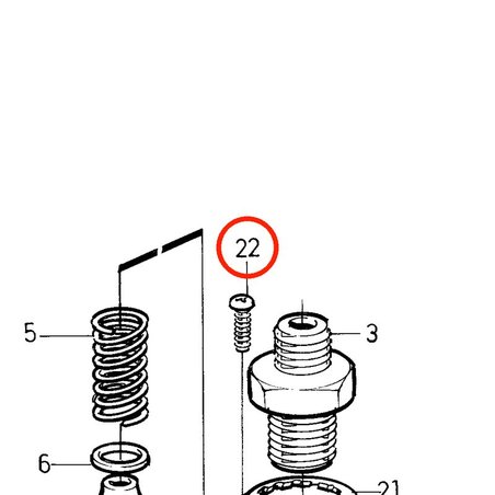 Tornillo Original Volvo Penta VOP3580156 | MD2030