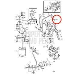 Tuerca Original Volvo Penta VOP3580158 | MD2010B