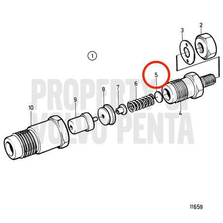 Original Volvo Penta Einstellscheibe VOP3580165 | MD2010B