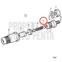 Arandela de Ajuste Original Volvo Penta VOP3580169 | MD2010B