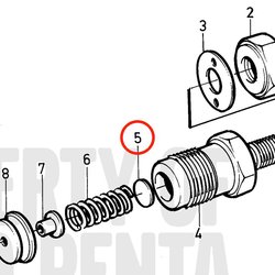 Rondella di regolazione originale Volvo Penta VOP3580178 | MD2010B