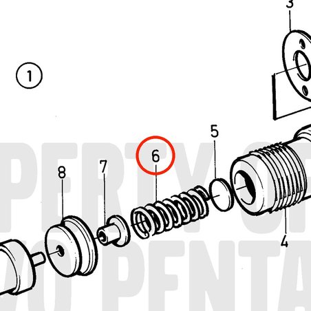 Ressort d'origine Volvo Penta VOP3580184 | MD2010B