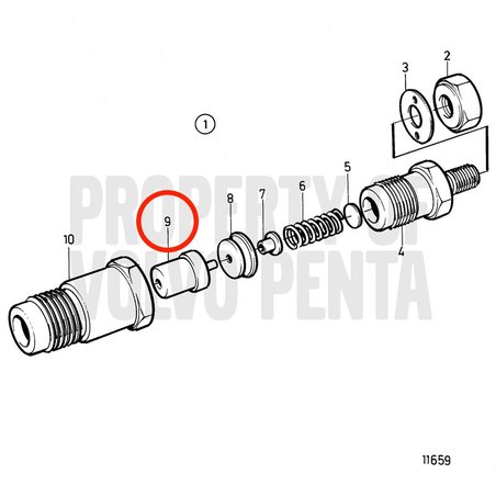 Difusor original Volvo Penta VOP3580187 | MD2010B