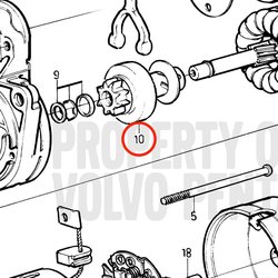 Pignone motorino avviamento originale Volvo Penta VOP3580212 | MD2010