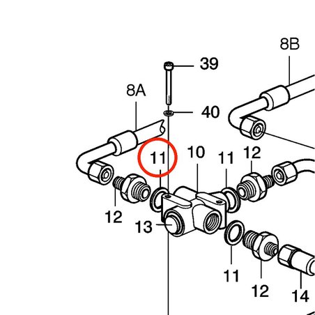 Guarnizione originale Volvo Penta VOP3583498 | MD2010
