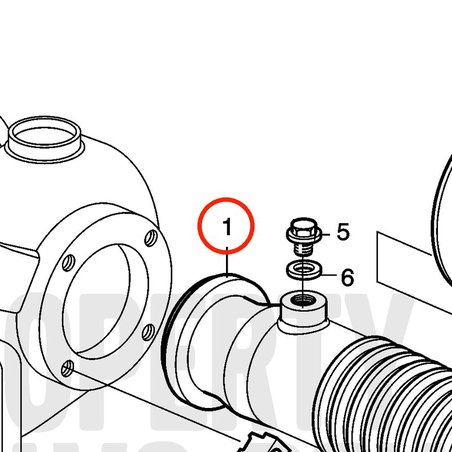 Prolongador de Tubo de Escape Original Volvo Penta VOP3586482 | MD2010