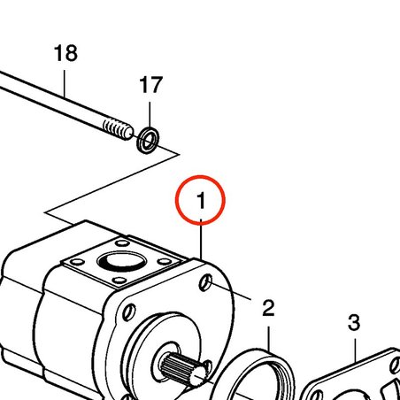 Bomba de Hidráulica Original Volvo Penta VOP3586612 | MD2010