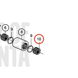 Tuerca Original Volvo Penta VOP3586618 | MD2010