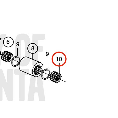 Porca Volvo Penta original VOP3586618 | MD2010