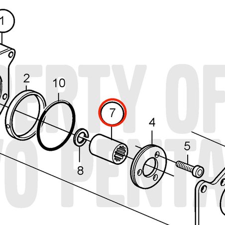 Brida de Acoplamiento Original Volvo Penta VOP3586622 | MD2010