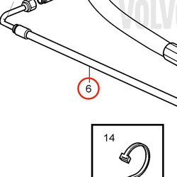 Tubo flessibile originale Volvo Penta VOP3587231 | MD2010