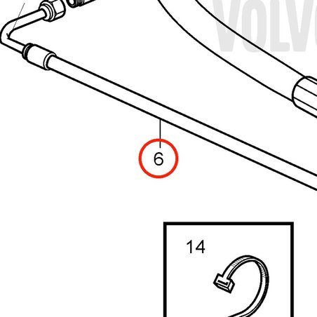 Tuyau d'origine Volvo Penta VOP3587231 | MD2010
