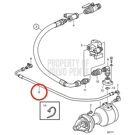 Tuyau d'origine Volvo Penta VOP3587231 | MD2010