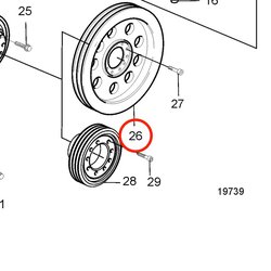 Puleggia originale Volvo Penta VOP3588090 | MD2010