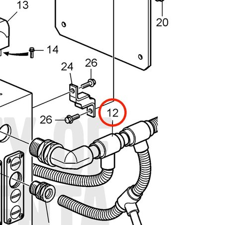 Pacote de cabos originais Volvo Penta VOP3588833 | MD2010