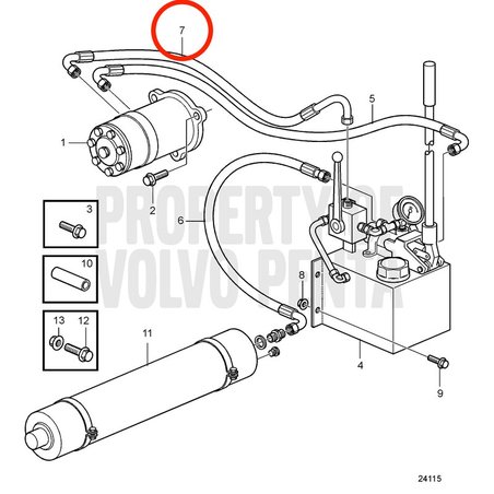Original Volvo Penta Schlauch VOP3589689 | MD2010