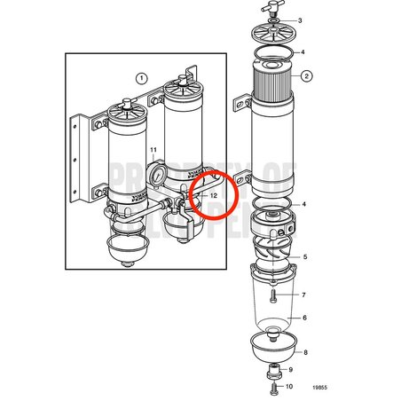 Original Volvo Penta Block VOP3827300 | MD2010