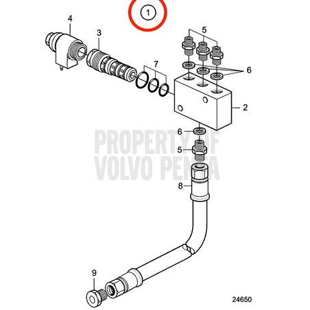 Válvula de combustível genuína Volvo Penta VOP3828983 | MD2010