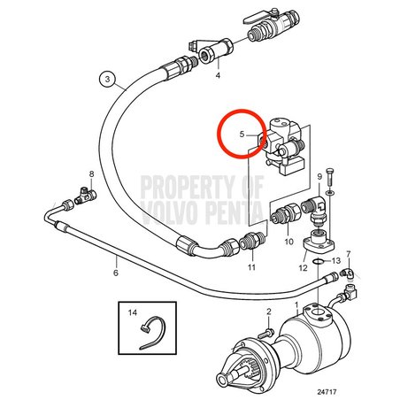 Valvola di controllo originale Volvo Penta VOP3829869 | MD2010
