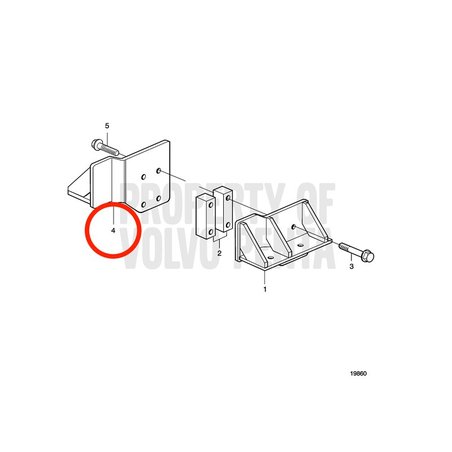 Original Volvo Penta Konsole VOP3836557 | MD2010