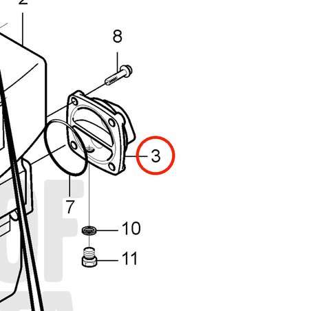 Original Volvo Penta Endabdeckung VOP3838334 | MD2010