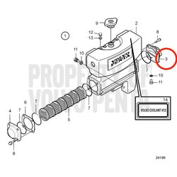 Original Volvo Penta Endabdeckung VOP3838334 | MD2010