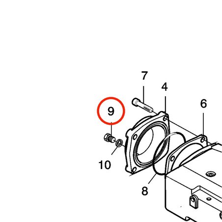 Plugue Volvo Penta original VOP3838340 | MD2010