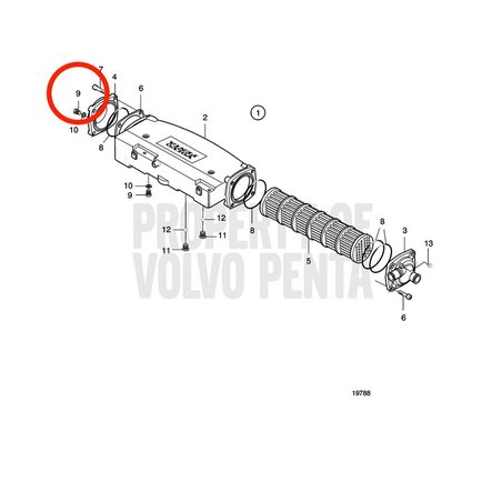 Plugue Volvo Penta original VOP3838340 | MD2010