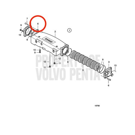 Distanciador Original Volvo Penta 3838407Espaçador original Volvo Penta VOP3838407. Compatível com motor marítimo MD2010 (sistem