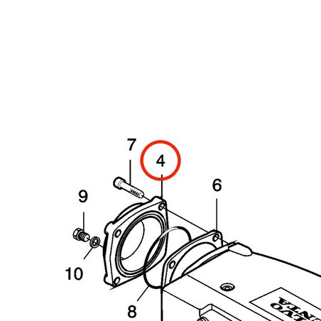 Placa final original Volvo Penta VOP3838409 | MD2010