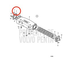 Placa final original Volvo Penta VOP3838409 | MD2010