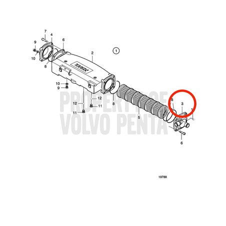 Original Volvo Penta Endplatte VOP3838410 | MD2010