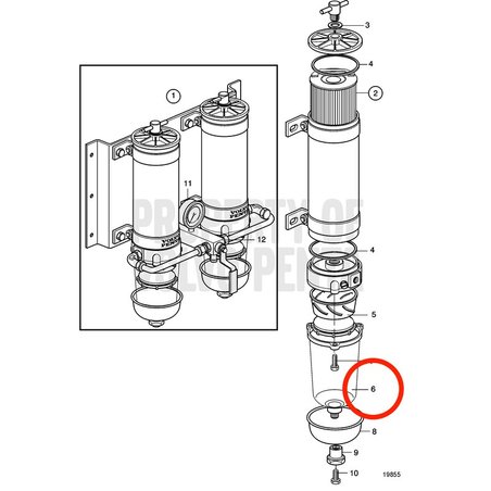Bol Volvo Penta d'origine VOP3838855 | MD2010