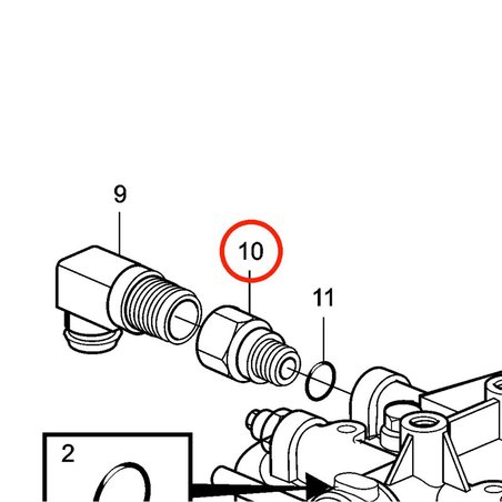 Niple Original Volvo Penta VOP3839247 | MD2010