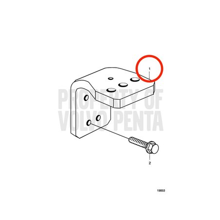 Supporto motore originale Volvo Penta VOP3839528 | MD2010
