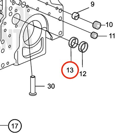 Boccola originale Volvo Penta VOP11700285 | MD2010