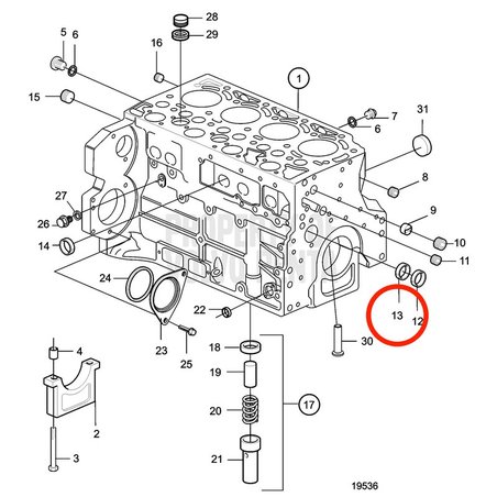 Boccola originale Volvo Penta VOP11700285 | MD2010