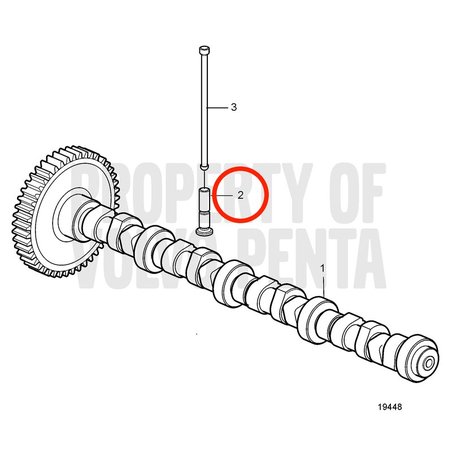 Soupape d'origine Volvo Penta VOP11700366 | MD2010