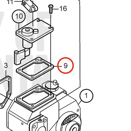 Original Volvo Penta Dichtung VOP20405507 | MD2010