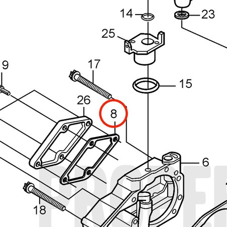 Junta Original Volvo Penta VOP20405509 | MD2010