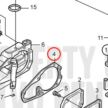 Guarnizione originale Volvo Penta VOP20405510 | MD2010