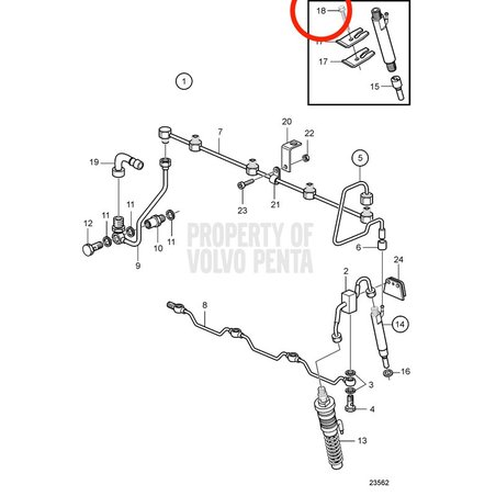 Vite a sei denti originale Volvo Penta VOP20405559 | MD2010