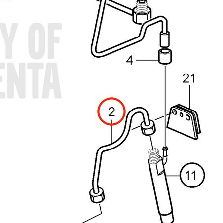 Tube d'origine Volvo Penta VOP20405567 | MD2010